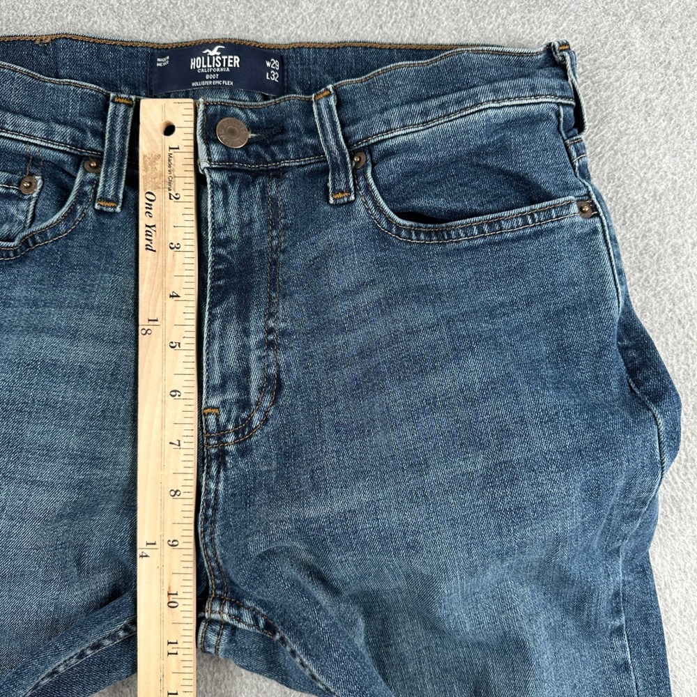 Hollister Jeans Mens 29x32 Blue Boot Epic Flex Denim Pants 2280 - Picture 5 of 9